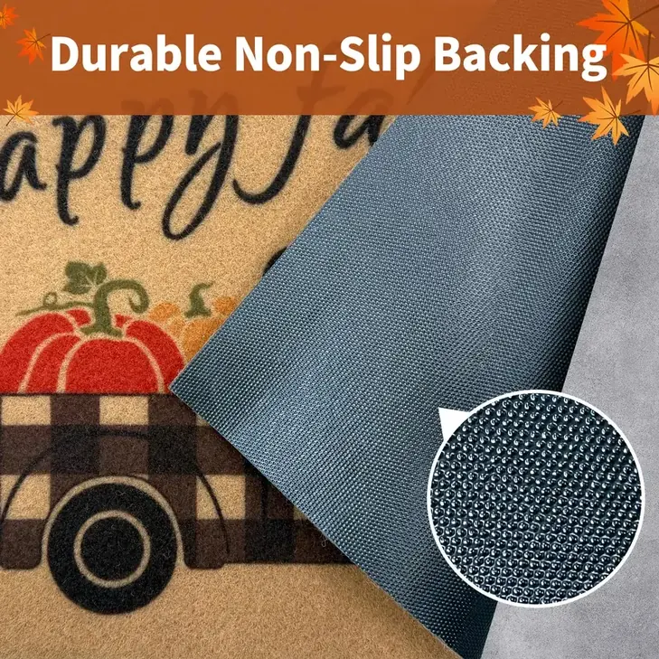 Rubber backing designed to help reduce shifting