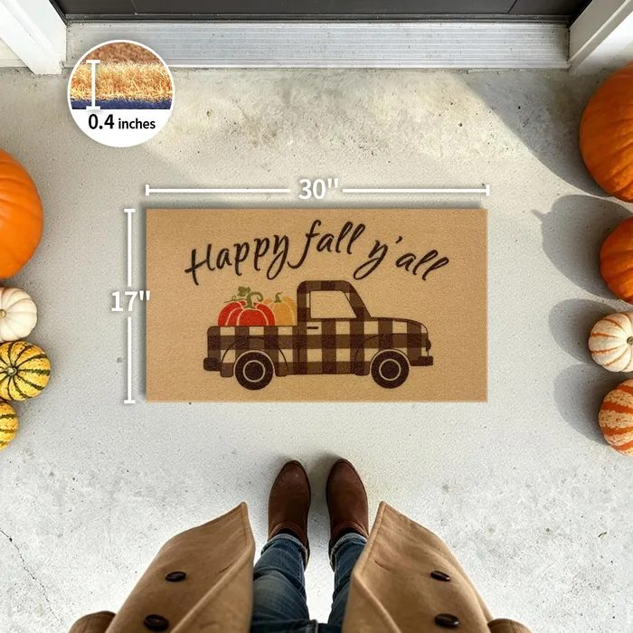 Black Truck doormat — 17×30 inch size