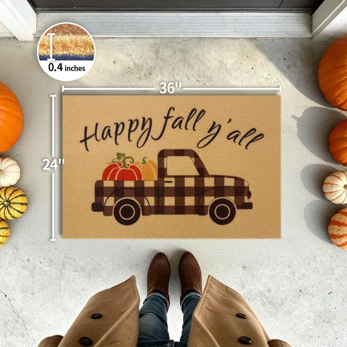 Black Truck doormat — 24×36 inch size