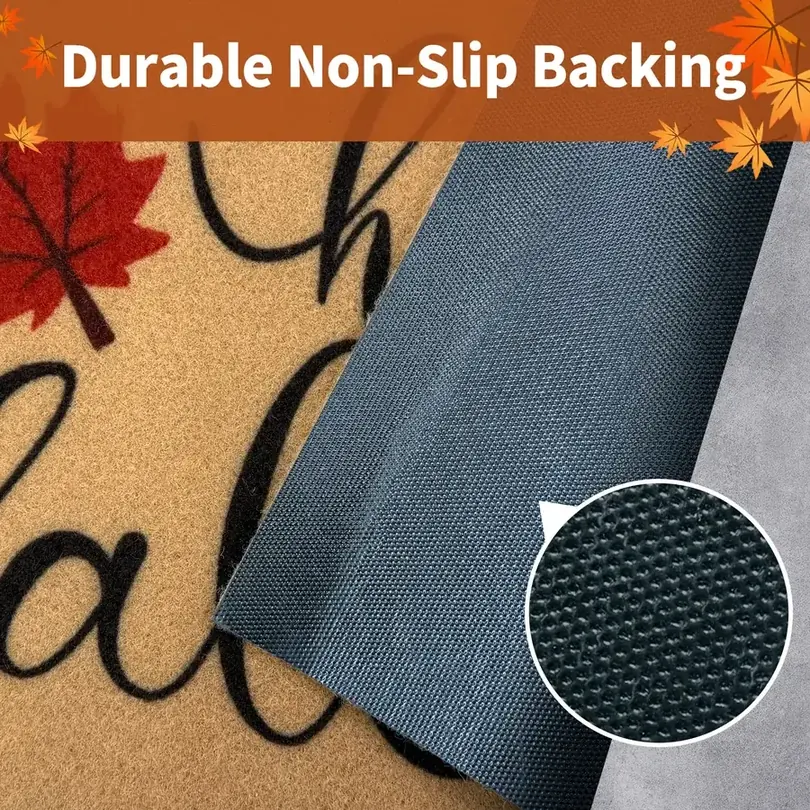 Rubber backing designed to help reduce shifting