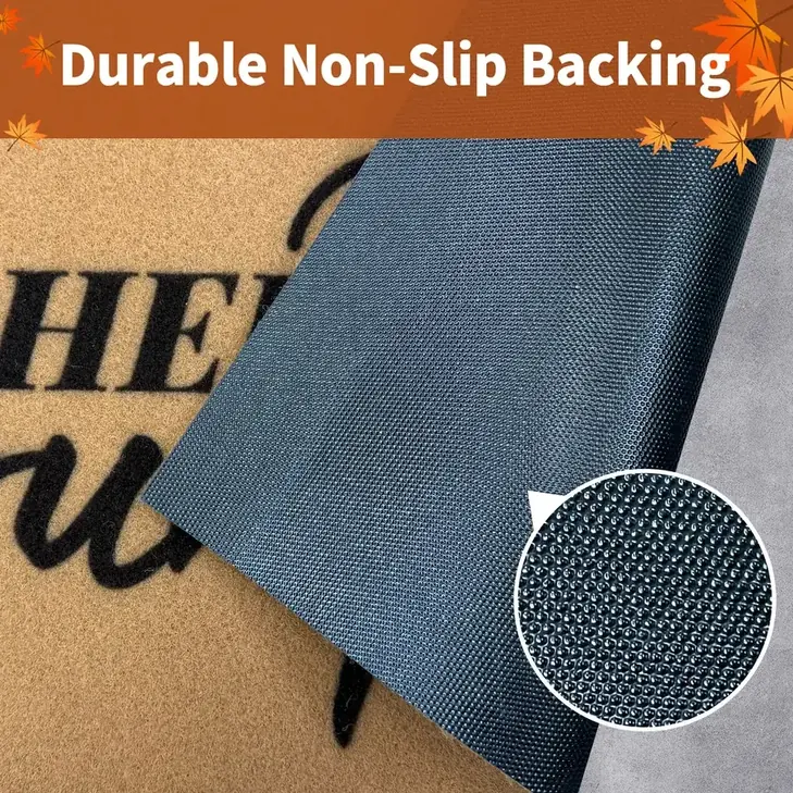 Rubber backing designed to help reduce shifting
