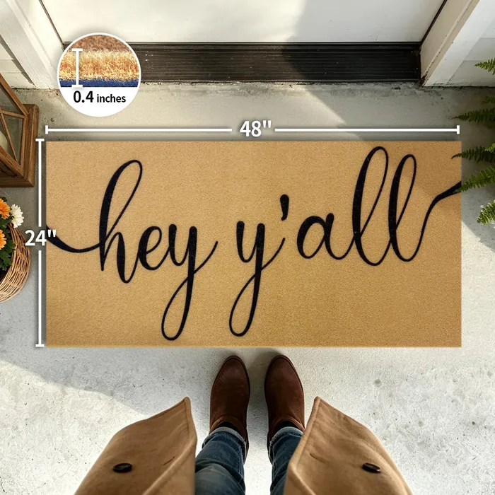 Hey Y’all doormat — 24×48 inch size