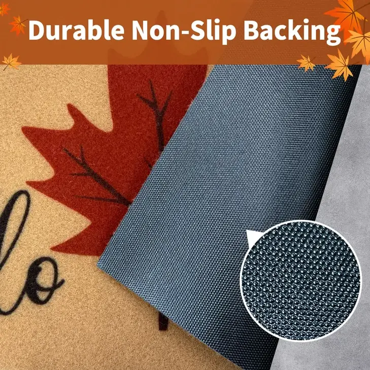 Rubber backing designed to help reduce shifting