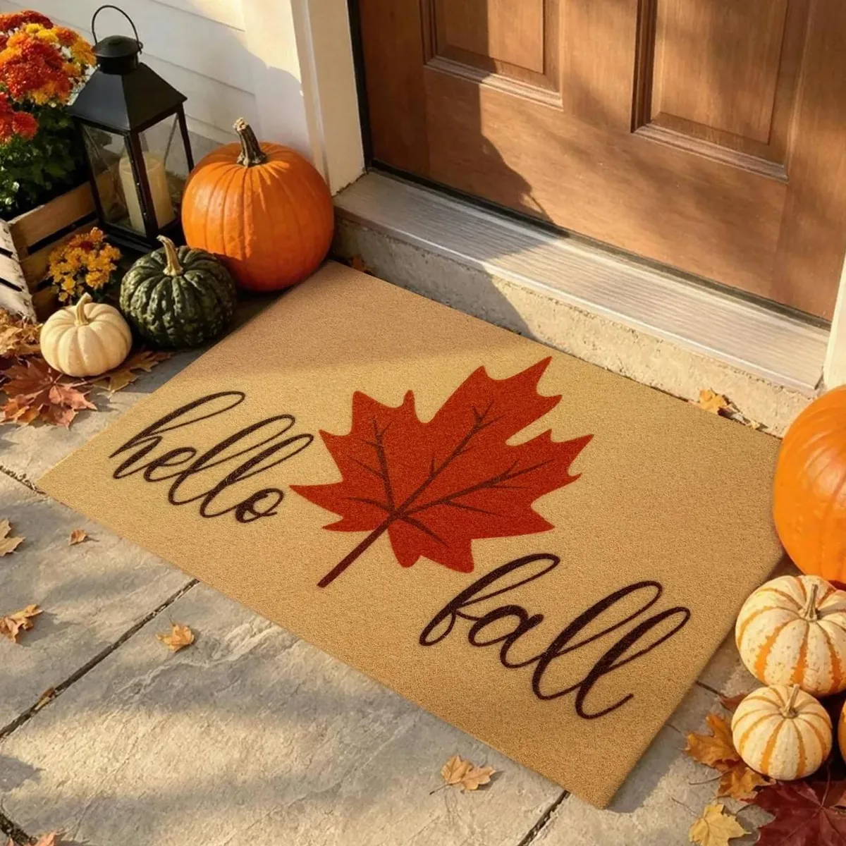 Maple Leaves doormat — bold autumn maple design