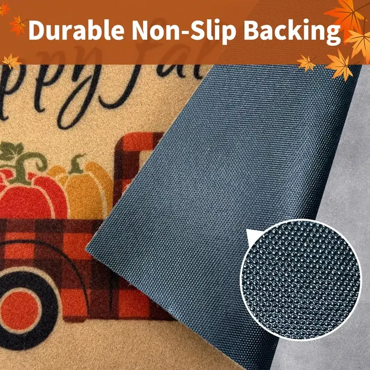Rubber backing designed to help reduce shifting