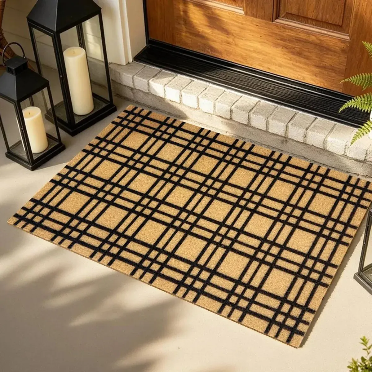 Striped doormat