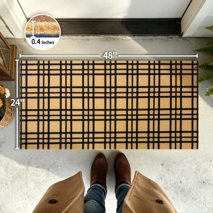 Striped doormat — 24×48 inch size