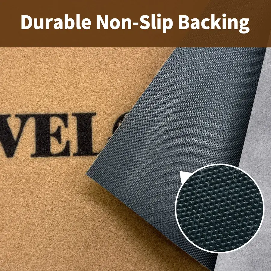 Rubber backing designed to help reduce shifting