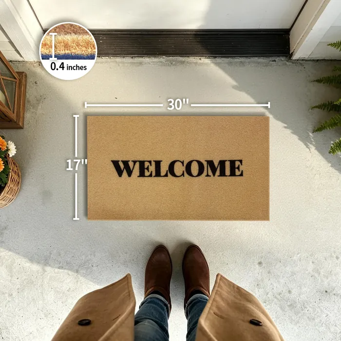 Welcome A doormat — 17×30 inch size