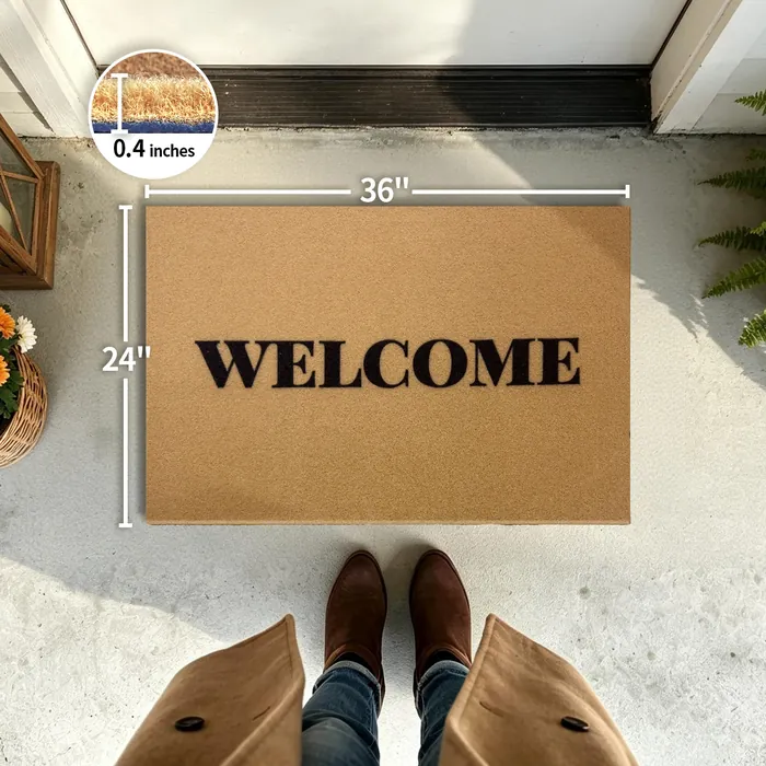 Welcome A doormat — 24×36 inch size