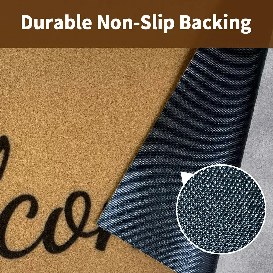 Rubber backing designed to help reduce shifting