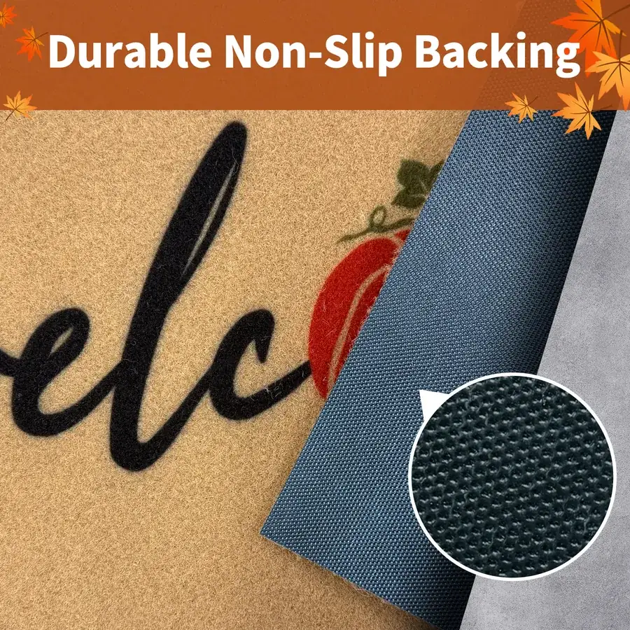 Rubber backing designed to help reduce shifting
