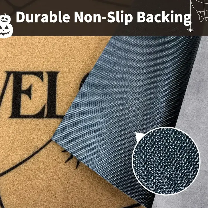 Rubber backing designed to help reduce shifting